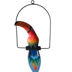Toucans Blue on Swing Short Tail 30 cm