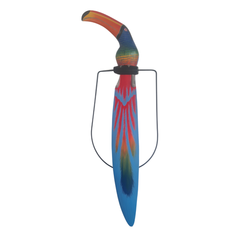 Toucan on Swing Long Tail Blue 100 cm