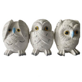 Three wise owl 20 cm