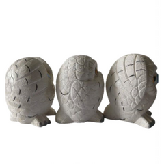 Three wise owl 20 cm