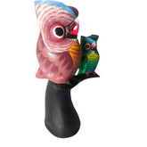 Owl with baby on side 30 cm