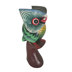 Owl Green on stand 30 cm