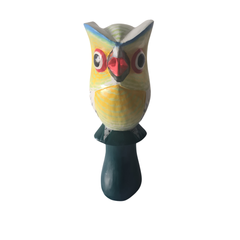 Owl Yellow on stand 30 cm