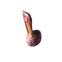 Pelican squatting brown 10 cm