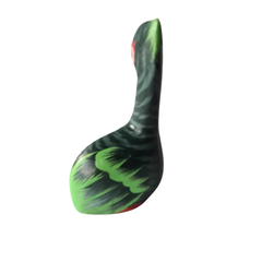 Pelican squatting green 10 cm