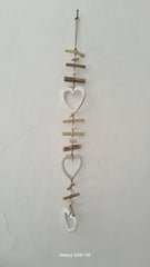 Mobile Silver Heart Shape 100 cm