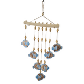 Wall decor light blue fish 50 cm