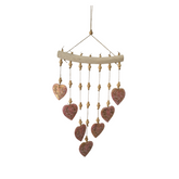 Wall Décor Red Gold Heart 50 cm