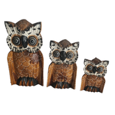 Owl Brown wash set 3 as 20, 30, 50 cm