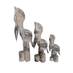 Pelican Black Wash set of 3 as 40, 60, 80 cm