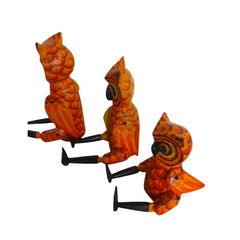 Owl flexible legs set 3 as 15, 20, 25 cm