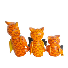 Owl flexible legs set 3 as 15, 20, 25 cm