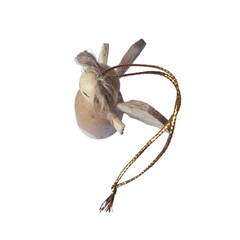 Xmas Angel Natural Hanging Ornament Pack Of 10, 6 x 4 x 3 cm