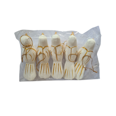 White Dove Xmas Hanging Ornament Pack Of 5, 12 x 5 x 7 cm