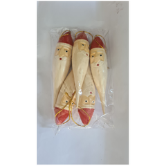 Santa Head Hanging Ornament Pack Of 5, 11 x 4 x 4 cm