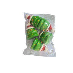 Xmas Tree Hanging Ornament Pack Of 5, 7 x 5 x 5 cm