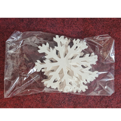 Snowflake Hanging Decoration 5 Same Size Discs 110 x 12 x 1 cm