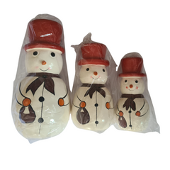 Snowman With Top Hats Set Of 3