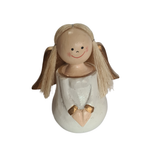 Xmas Angel White With Gold Wings 12 cm