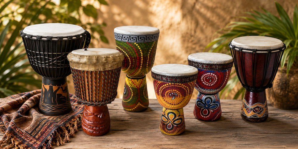 Djembe drums from Bali