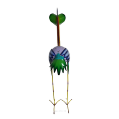 Elmo Bird candle holder Green Blue 100 cm