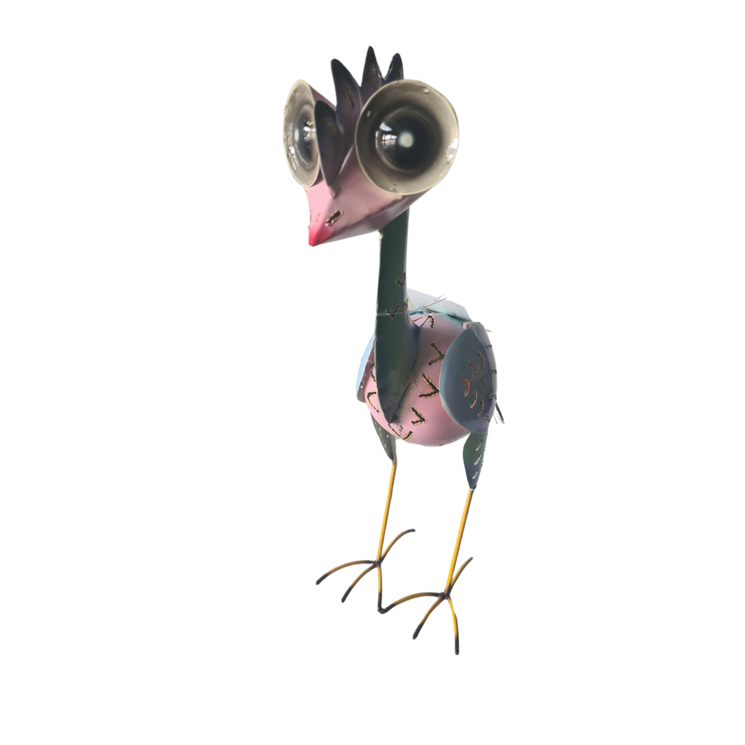 Elmo Bird candle holder Pink Green 30 cm