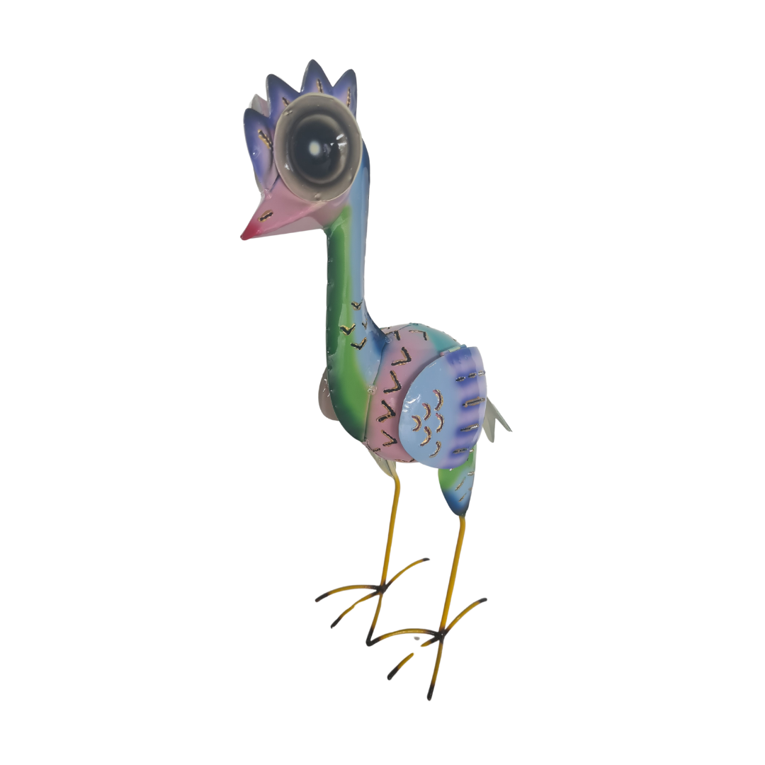 Elmo Bird candle holder Pink Green 40 cm