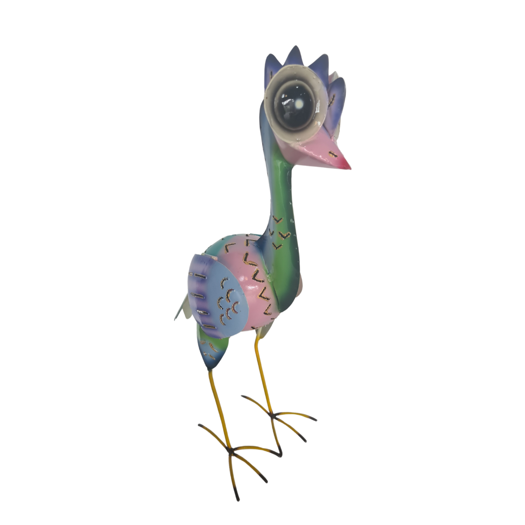 Elmo Bird candle holder Pink Green 40 cm