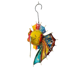 Fish Hanging Sml Yellow Blue 20 cm