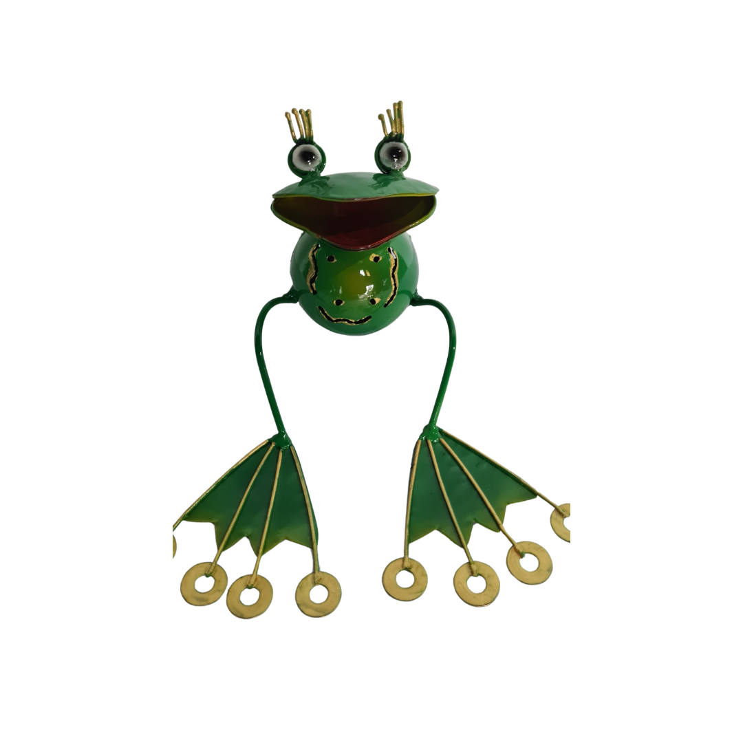 Frog sitting with Ring toes 13 cm