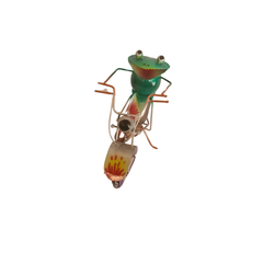 Frog on a Harley 18 cm