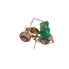 Frog on a Harley 18 cm