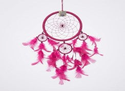 Dream catcher large ring and 3 small rings 22 cm drop 50 cm