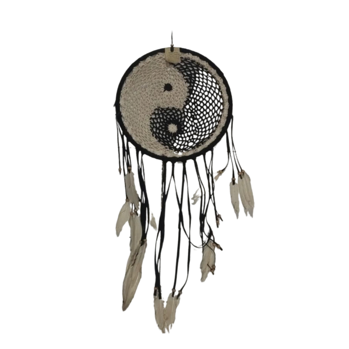 Dream catch ying yang macrame 52 cm drop 110 cm