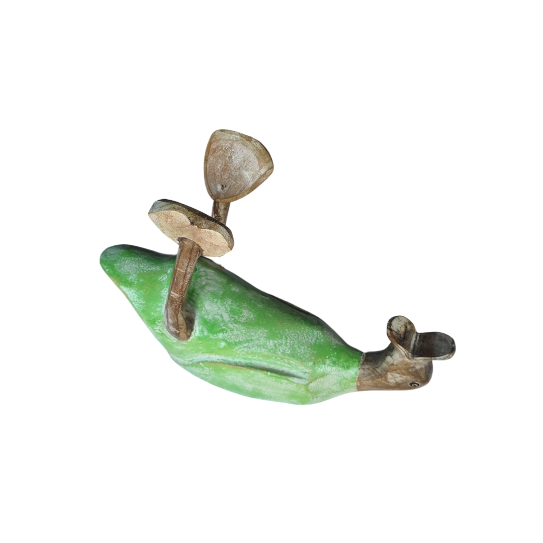 Duck bottle holder green 25 cm