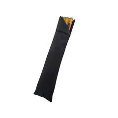 Hand Fan Yellow with flower pattern 25 cm