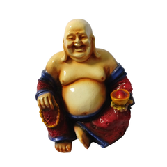 Budha sitting in resin 16 cm high