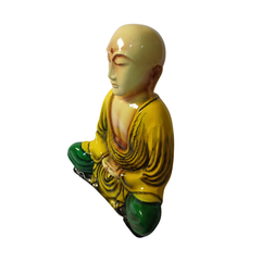 Biksu sitting budha in resin 23 cm high