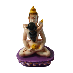 Couple very close in resin 17 cm high