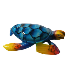 Turtle blue in resin 16 cm long