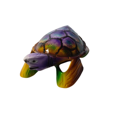 Turtle purple in resin 16 cm long