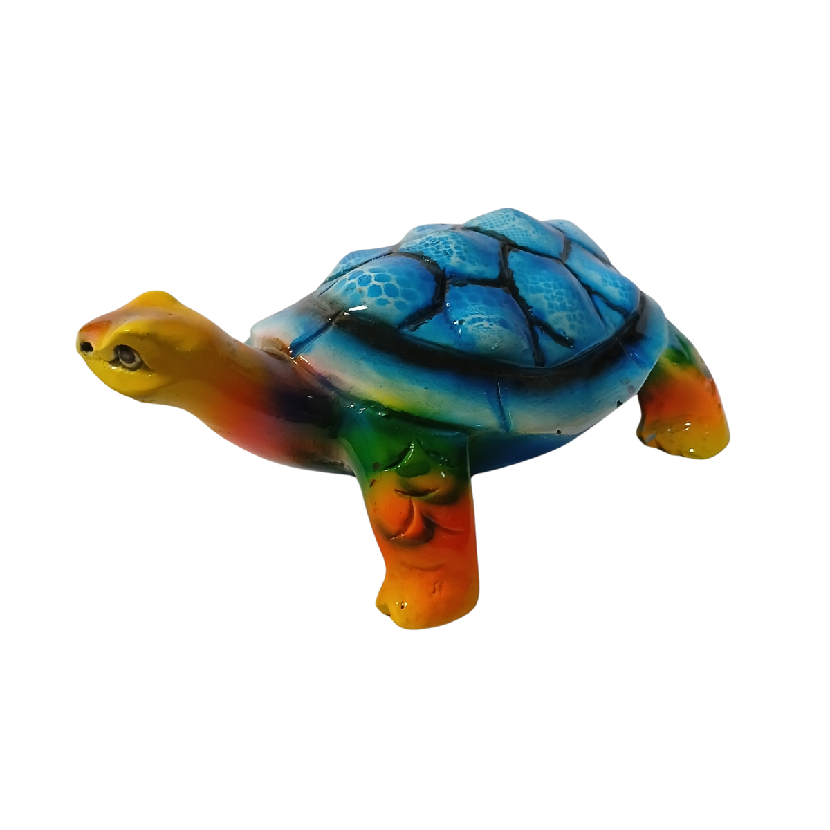 Turtle blue in resin 15 cm long