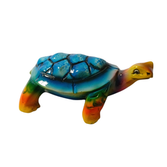 Turtle blue in resin 15 cm long