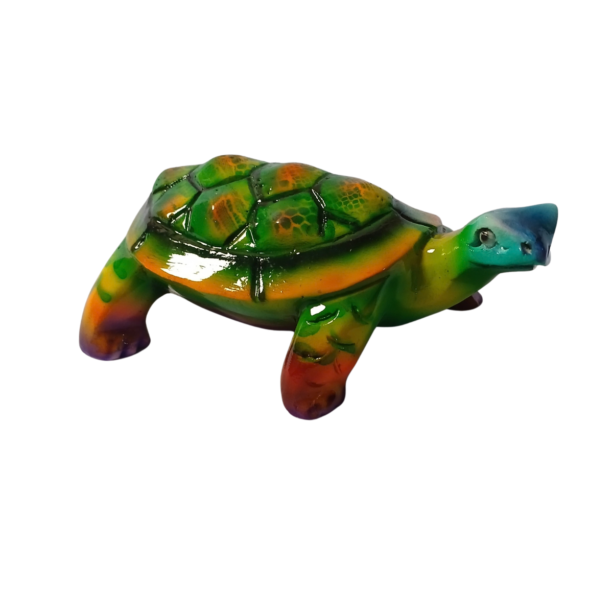 Turtle green in resin 15 cm long