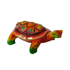 Turtle red in resin 15 cm long