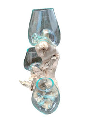 3 Glass on Wood 13 cm
