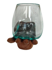 Glass on single hand 15 x 15 cm