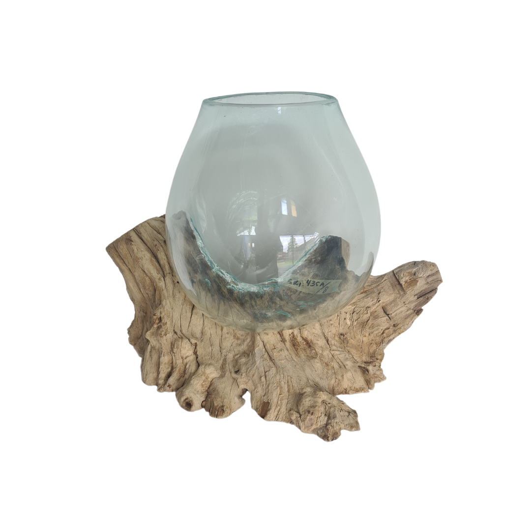Wood glass 25 cm