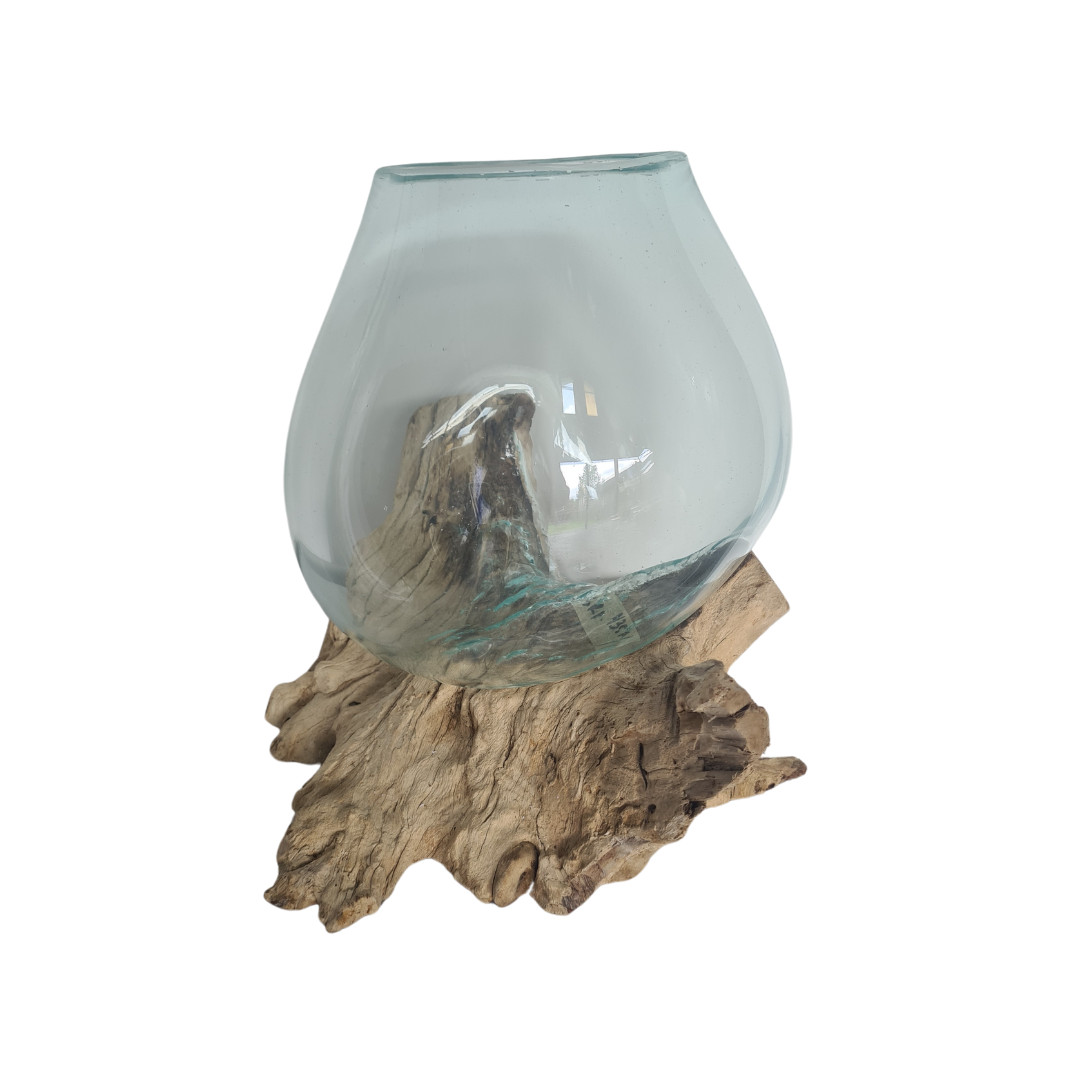 Wood glass 25 cm