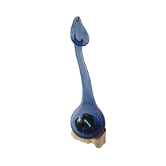 Flower vase blue 10 x 34 cm